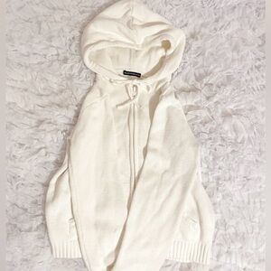 𝜗𝜚 brandy melville knit zip up hoodie